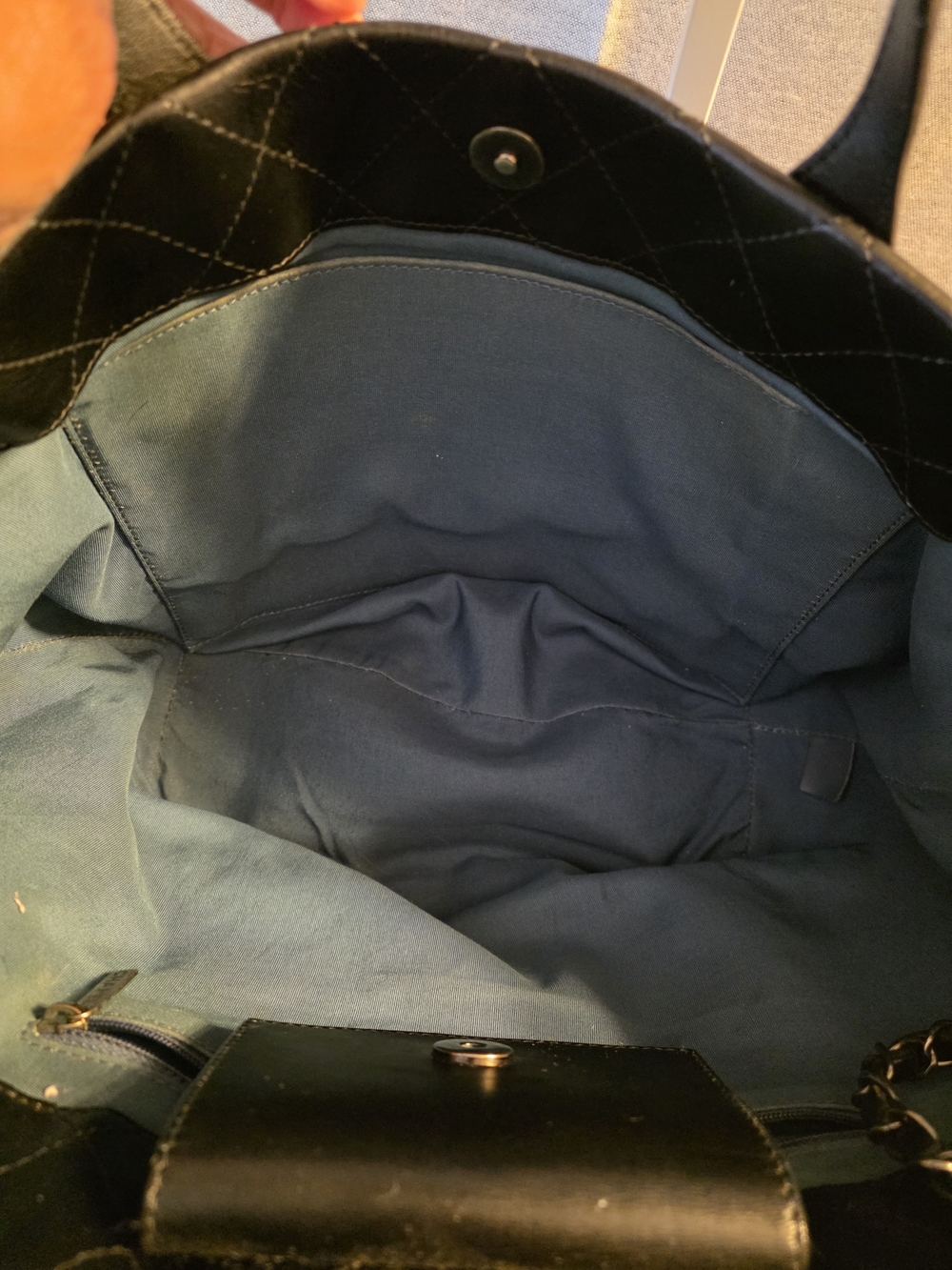 Authentic Chanel Quilted Calfskin Tote Bag - Picture 8 of 11